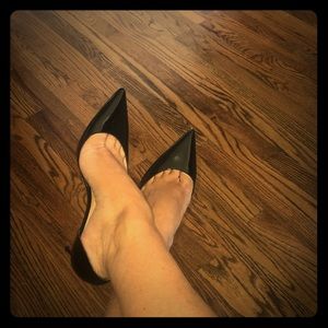 Gorgeous Christian Louboutin black patent pumps